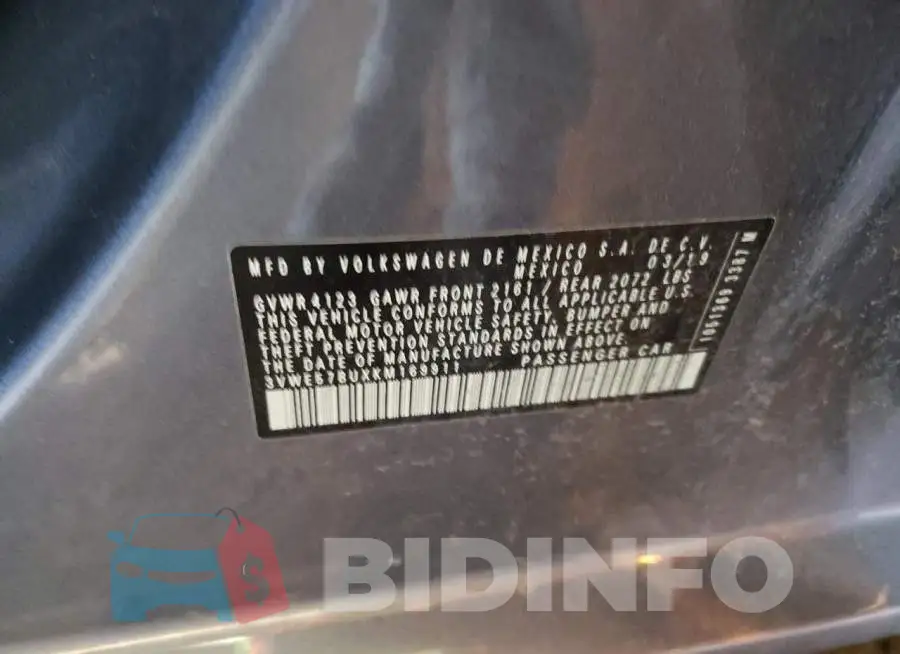 3VWE57BUXKM169911 Photo# 12