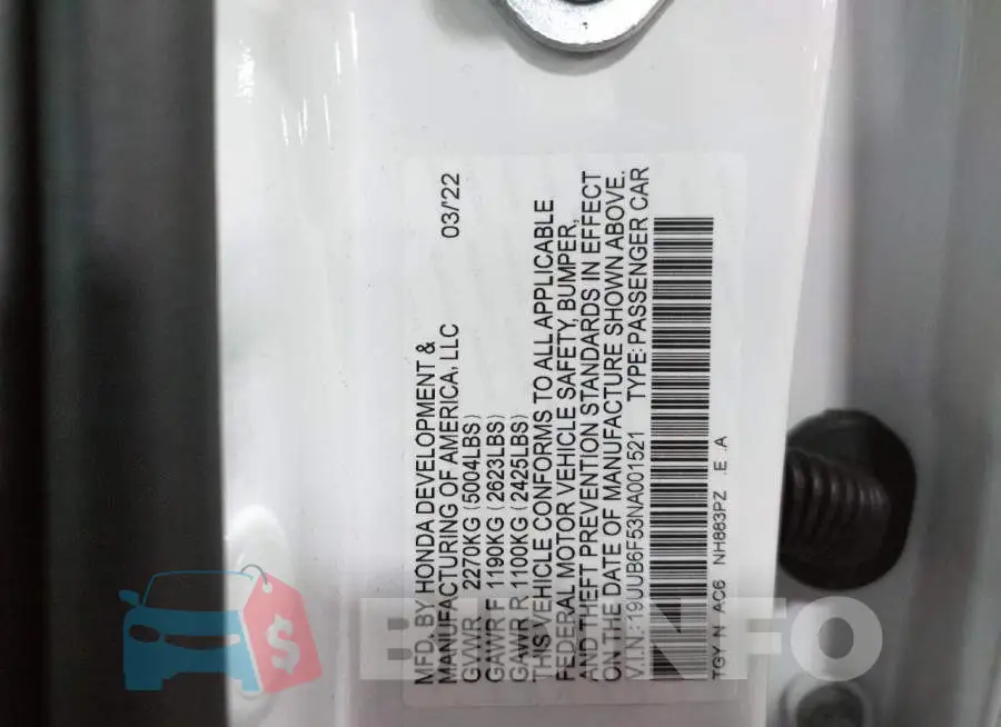 19UUB6F53NA001521 Photo# 13