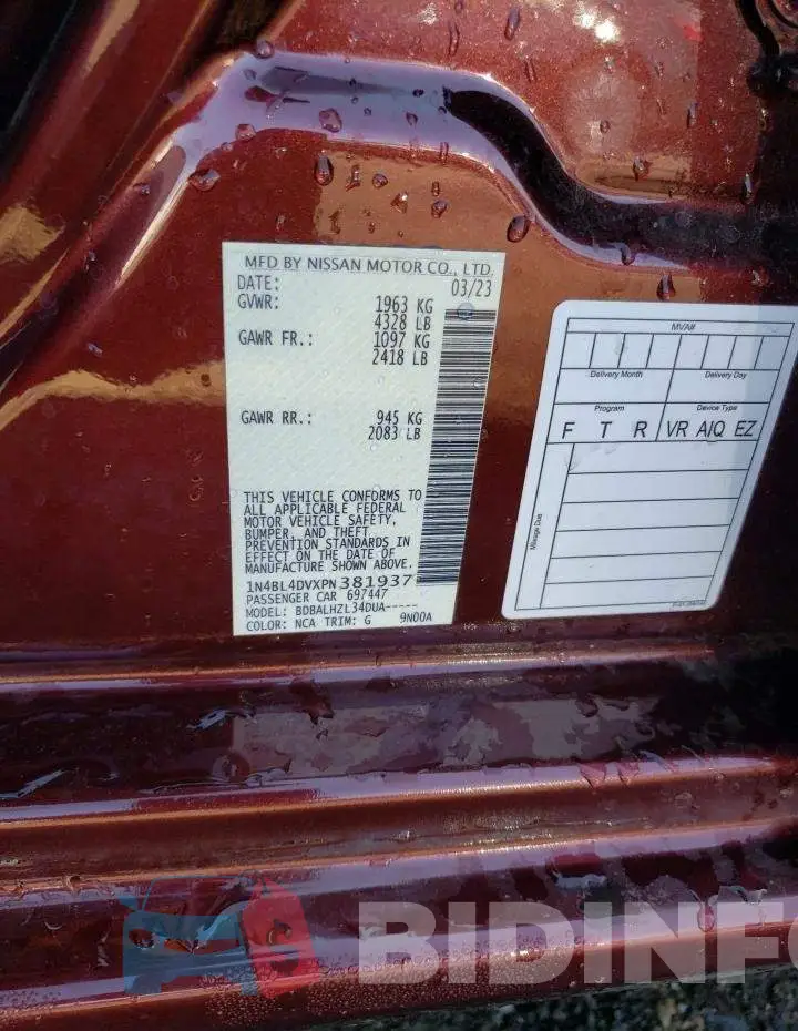 1N4BL4DVXPN381937 Photo# 13