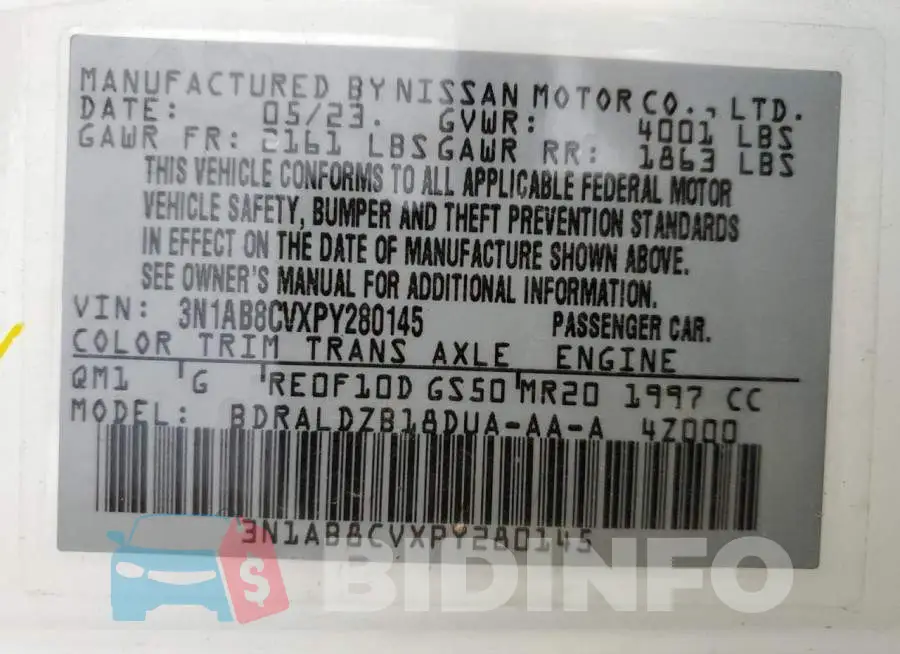 3N1AB8CVXPY280145 Photo# 12