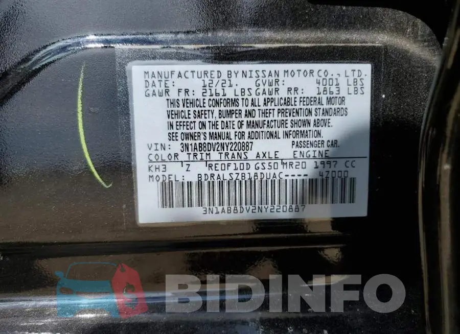 3N1AB8DV2NY220887 Photo# 13