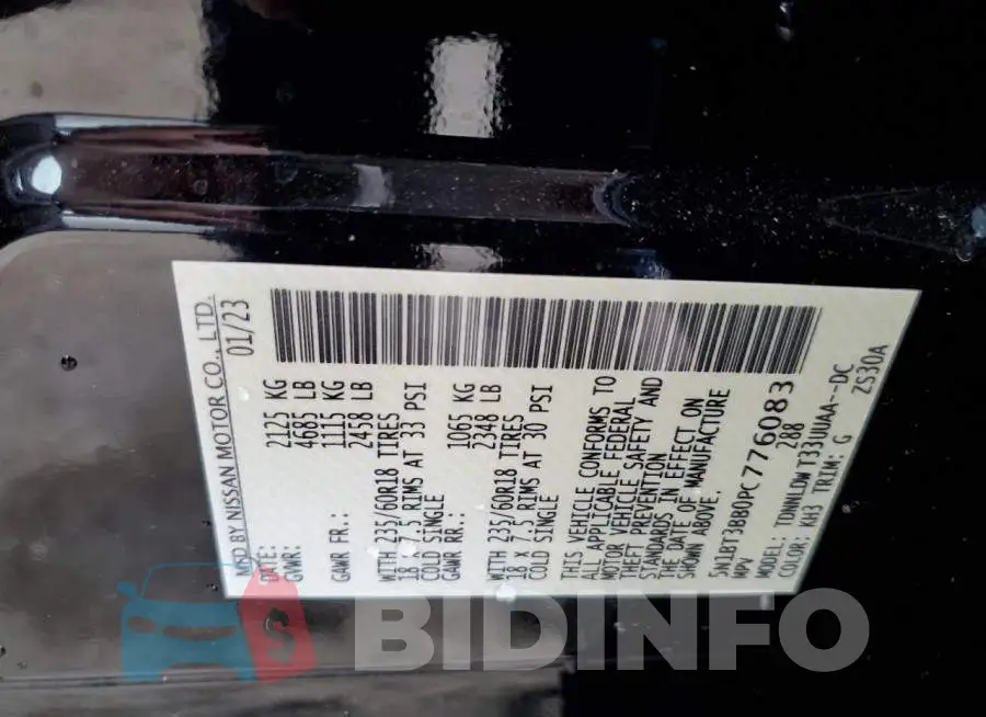 5N1BT3BB0PC776083 Photo# 13