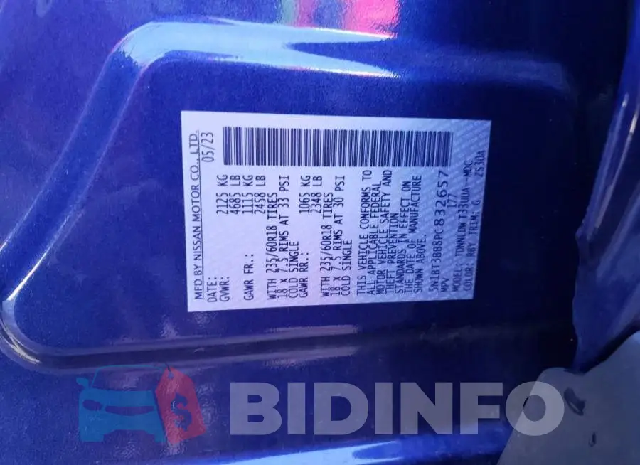 5N1BT3BB8PC832657 Photo# 13