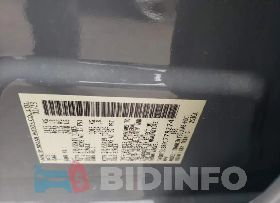 5N1BT3CB8PC778274 Photo# 13