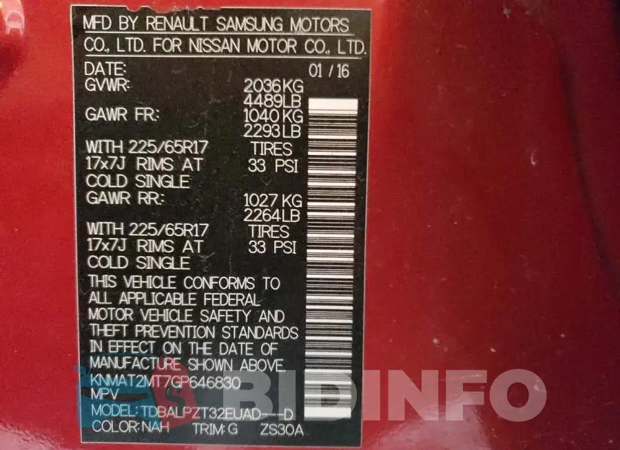 KNMAT2MT7GP646830 Photo# 13