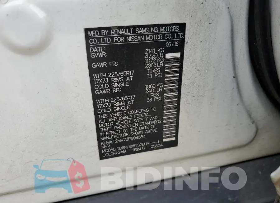 KNMAT2MV7JP604554 Photo# 13
