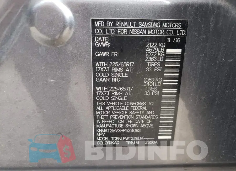 KNMAT2MVXHP524093 Photo# 13