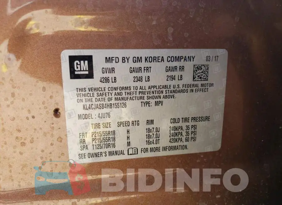 KL4CJASB4HB155126 Photo# 12