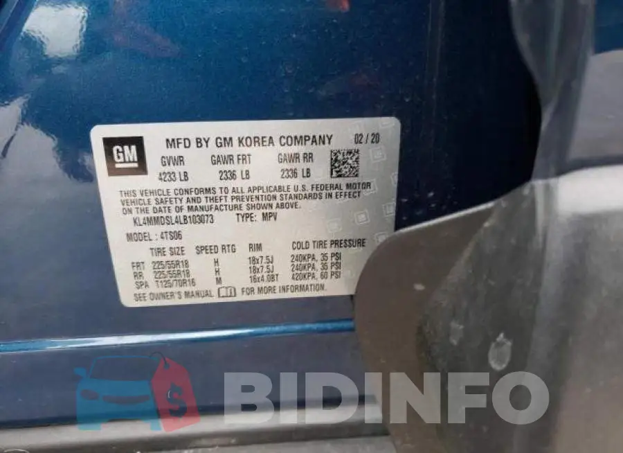 KL4MMDSL4LB103073 Photo# 12