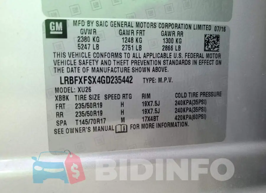 LRBFXFSX4GD235442 Photo# 14