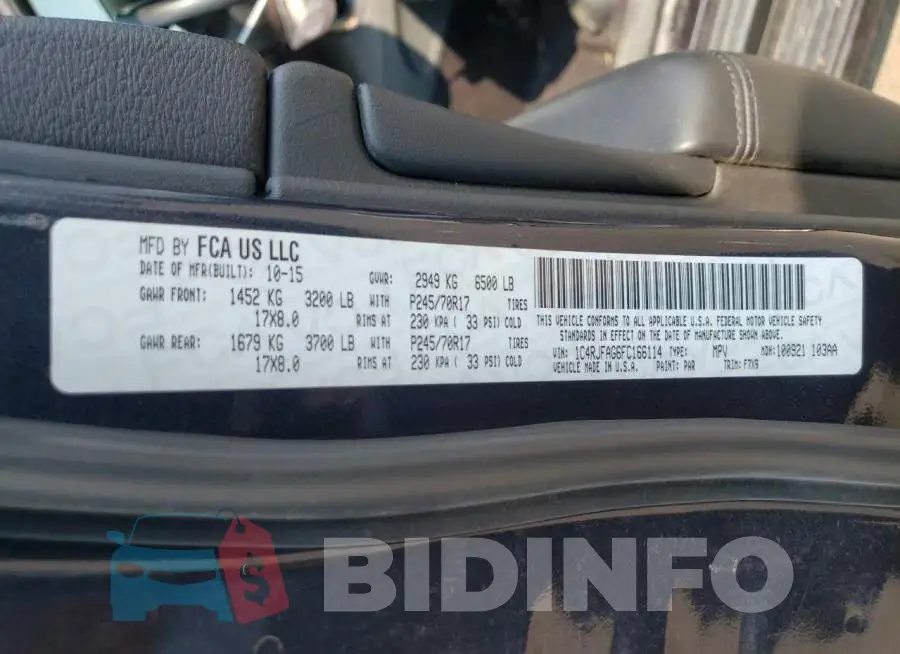 1C4RJFAG6FC166114 Photo# 12