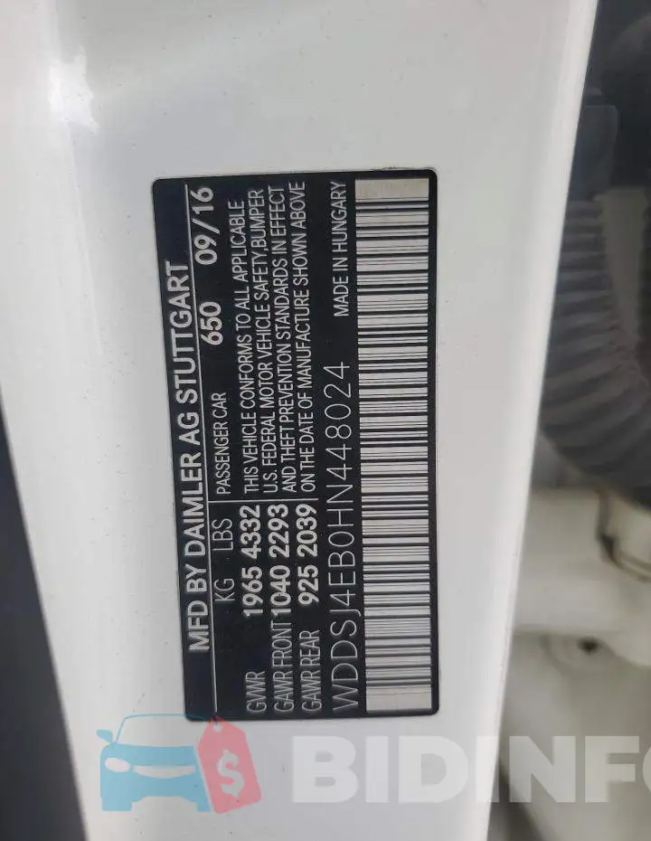 WDDSJ4EB0HN448024 Photo# 12