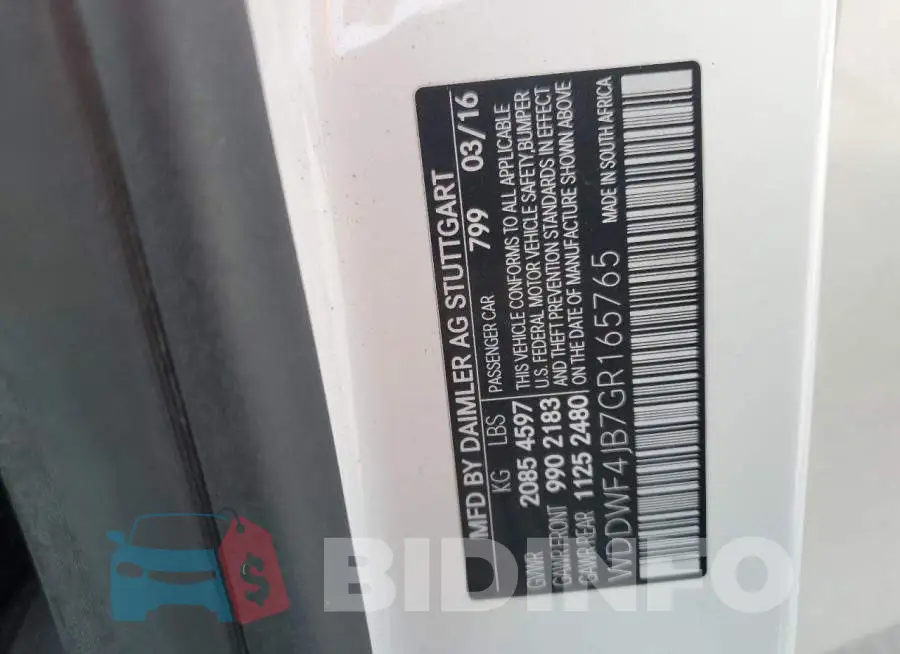 WDDWF4JB7GR165765 Photo# 12
