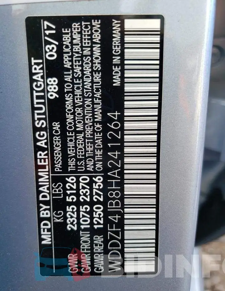 WDDZF4JB8HA241264 Photo# 12