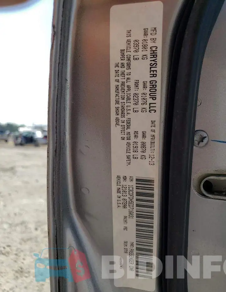 1C3CDFDH5ED716031 Photo# 12