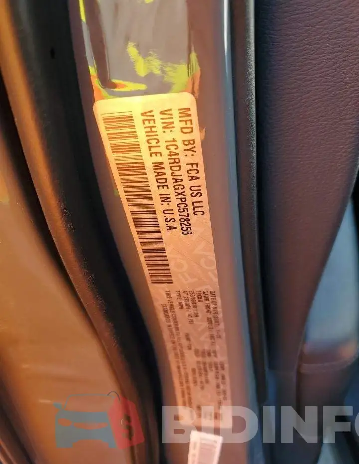 1C4RDJAGXPC578256 Photo# 13