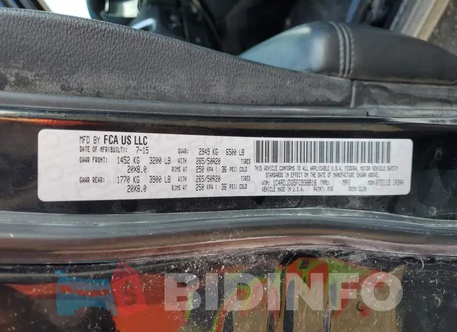 1C4RDJDG5FC938818 Photo# 14