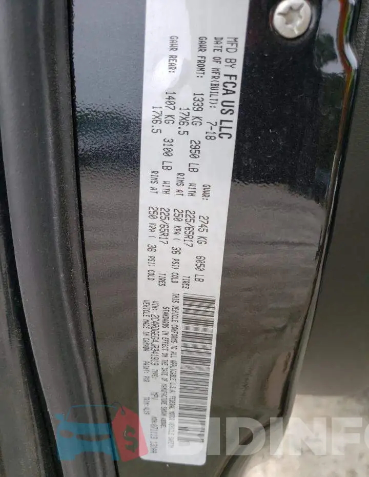 2C4RDGEG4JR341919 Photo# 12