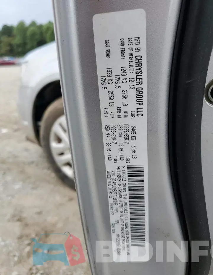 3C4PDCAB2ET186199 Photo# 13