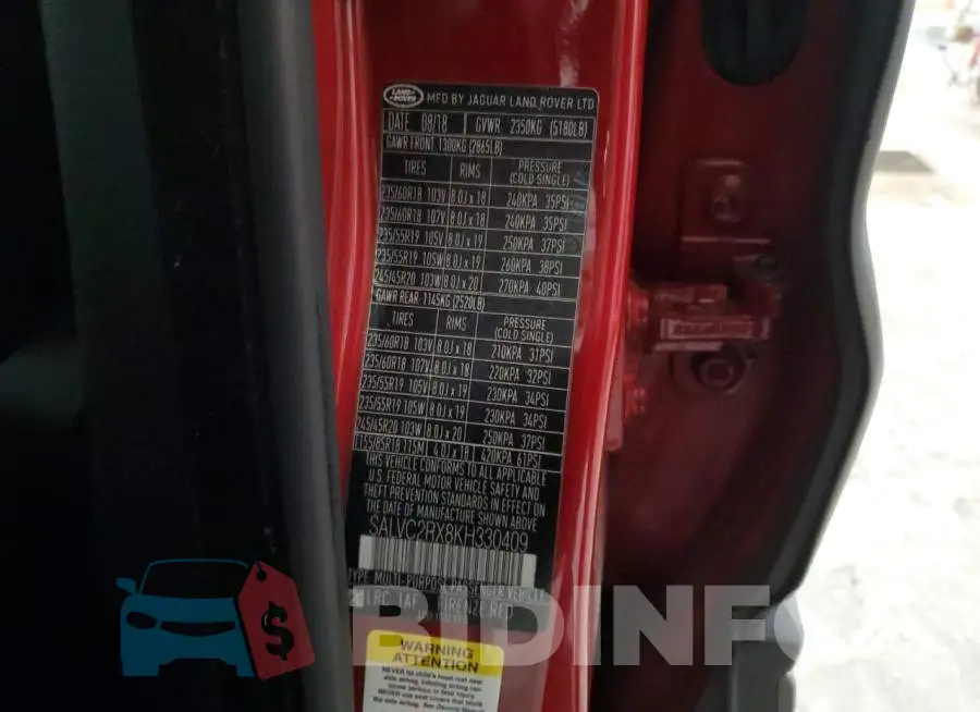 SALVC2RX8KH330409 Photo# 13