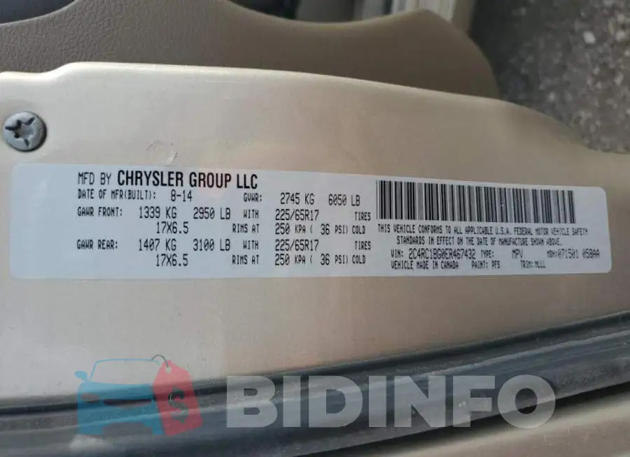 2C4RC1BG0ER467432 Photo# 13