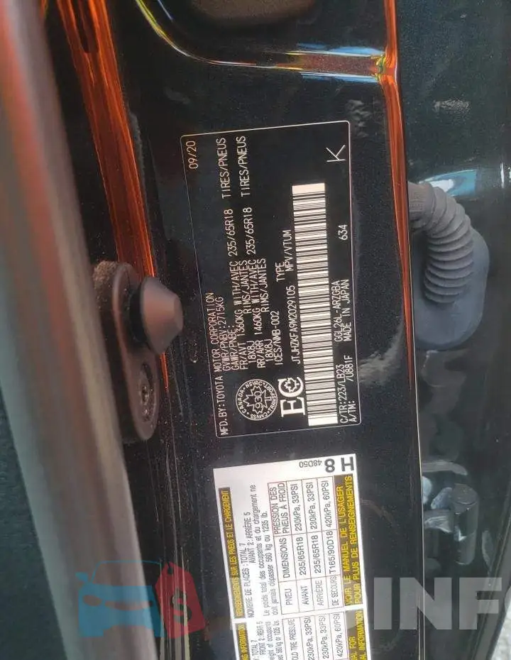 JTJHZKFA9M2029105 Photo# 13