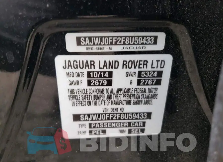 SAJWJ0FF2F8U59433 Photo# 12