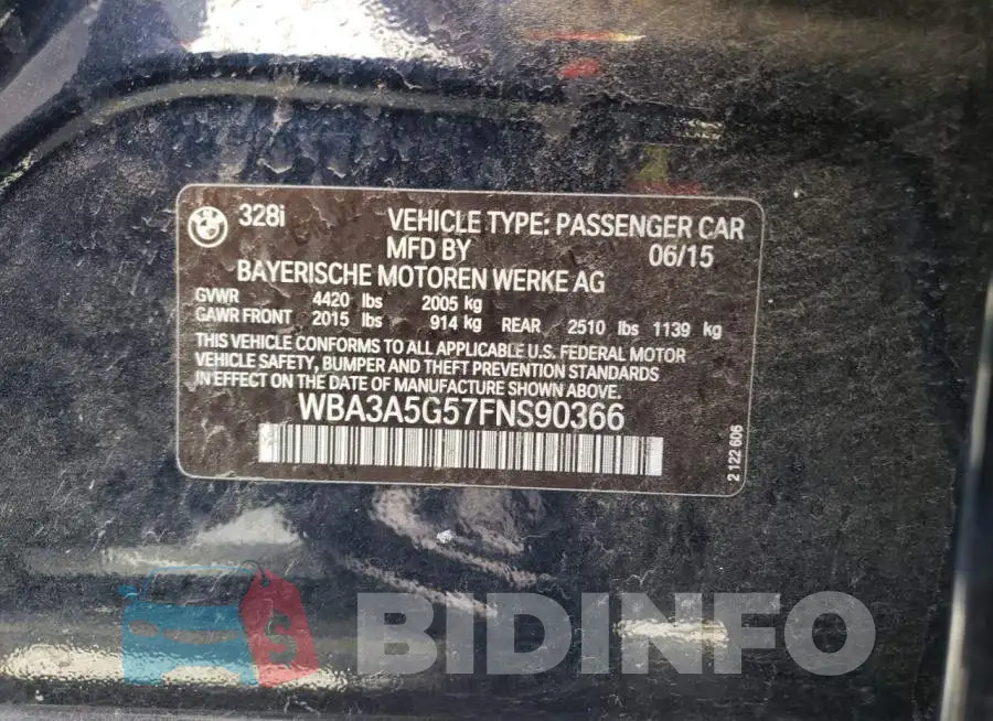 WBA3A5G57FNS90366 Photo# 12