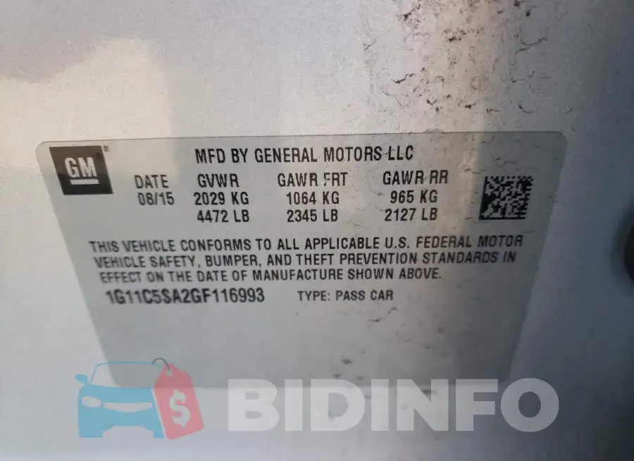1G11C5SA2GF116993 Photo# 13