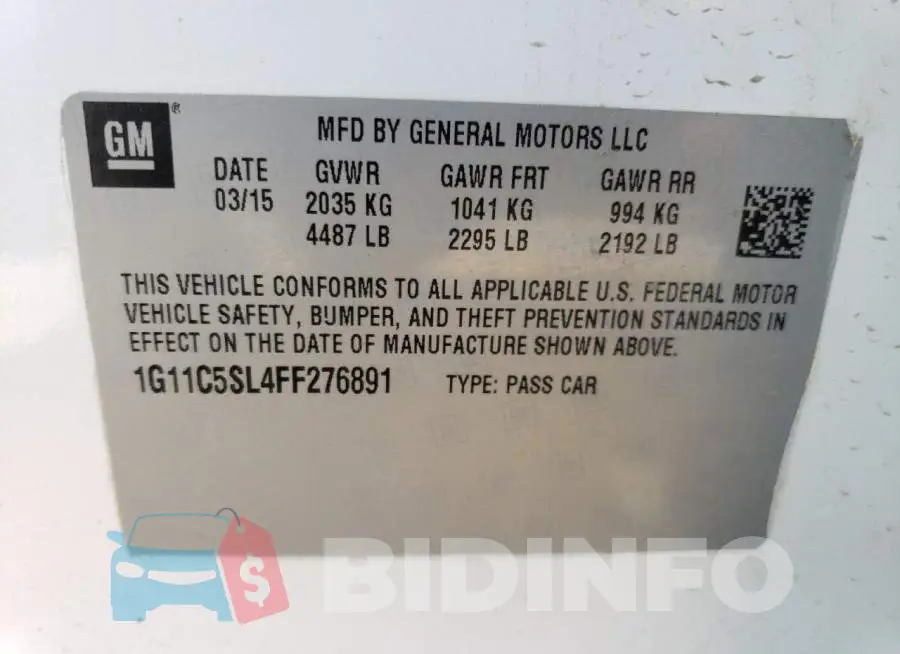 1G11C5SL4FF276891 Photo# 13