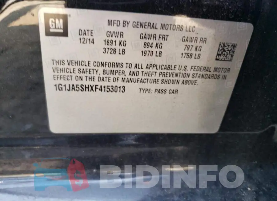 1G1JA5SHXF4153013 Photo# 12