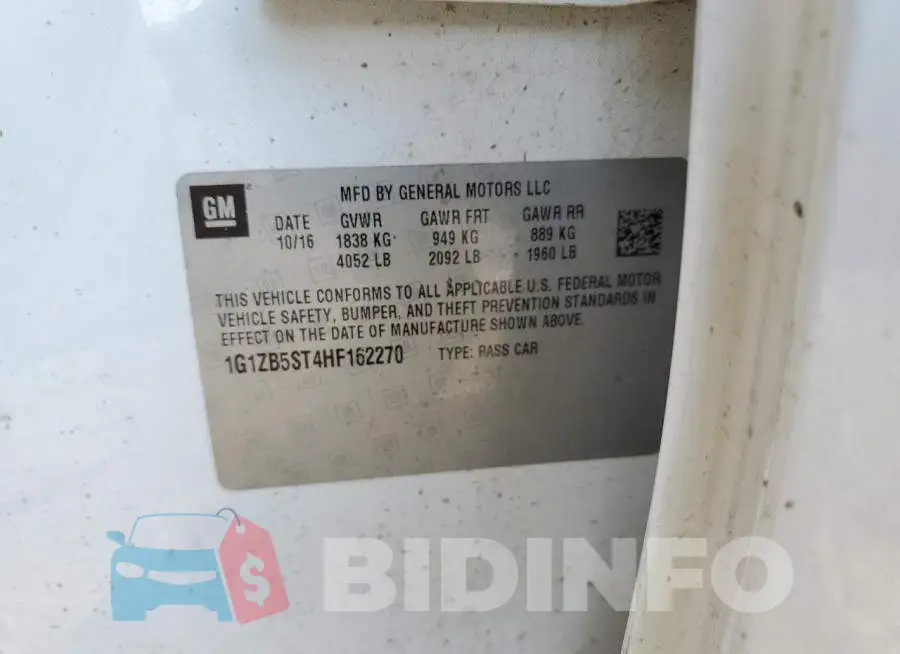1G1ZB5ST4HF162270 Photo# 12