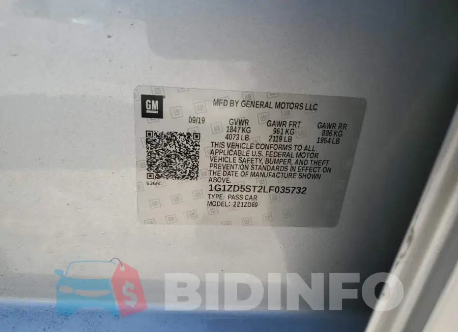 1G1ZD5ST2LF035732 Photo# 12