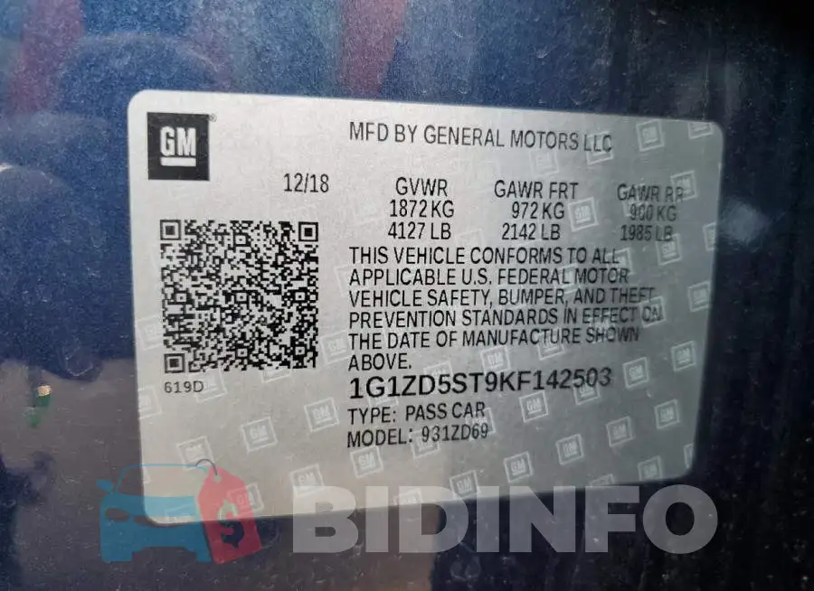 1G1ZD5ST9KF142503 Photo# 12