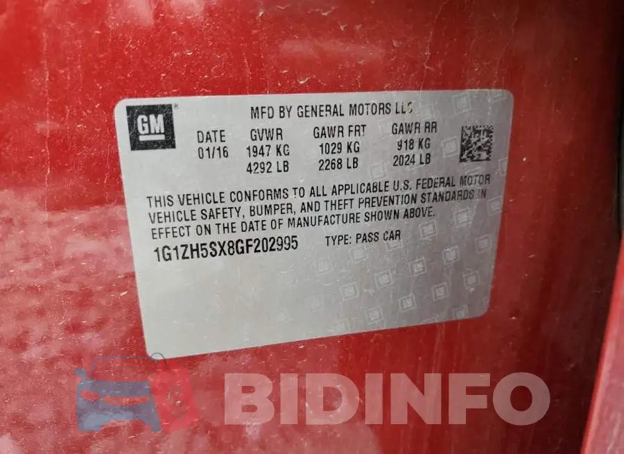 1G1ZH5SX8GF202995 Photo# 12