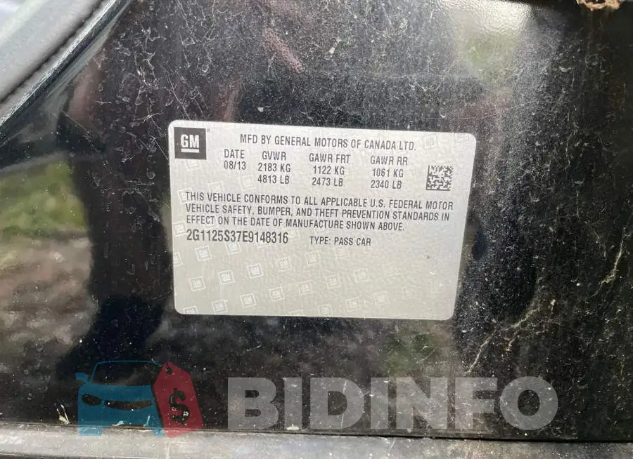 2G1125S37E9148316 Photo# 10