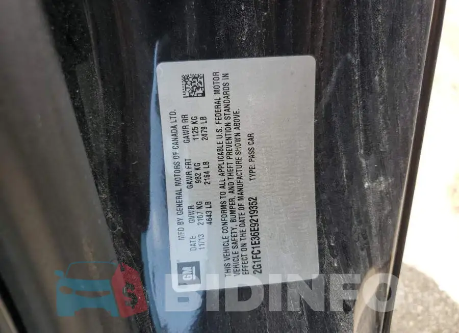 2G1FC1E36E9219352 Photo# 12