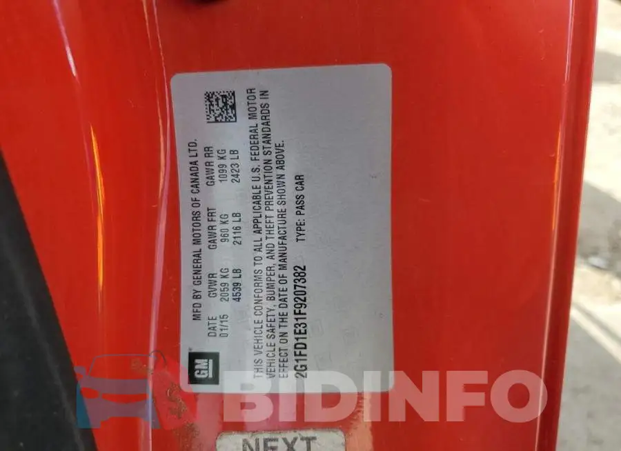 2G1FD1E31F9207382 Photo# 13