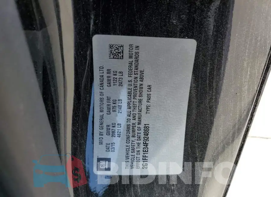 2G1FF1E34F9248681 Photo# 12