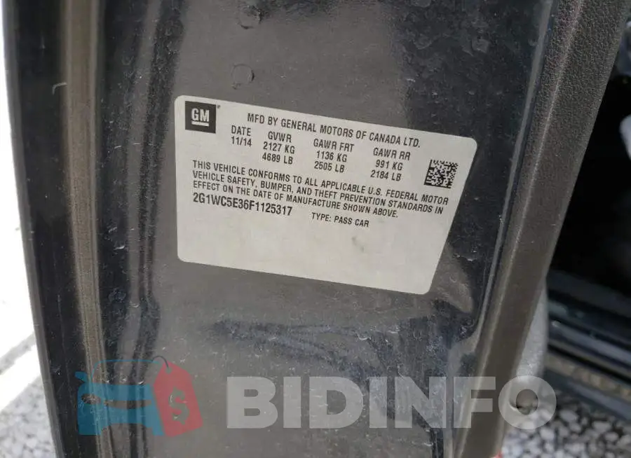 2G1WC5E36F1125317 Photo# 13