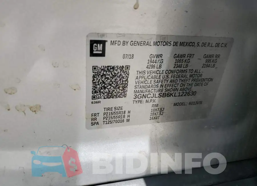 3GNCJLSB6KL122630 Photo# 12