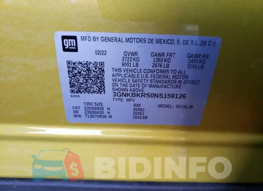 3GNKBKRS0NS159126 Photo# 13