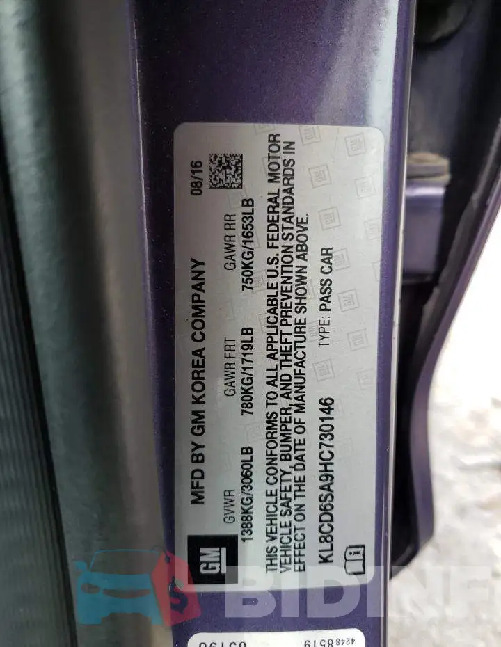 KL8CD6SA9HC730146 Photo# 12