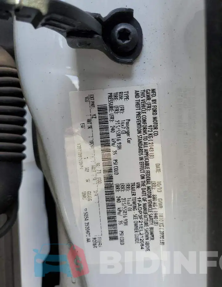 1FADP3F21EL212084 Photo# 13
