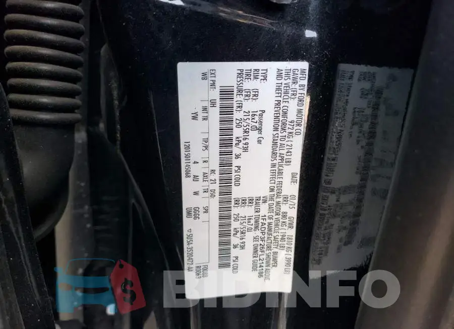 1FADP3F26FL214186 Photo# 12