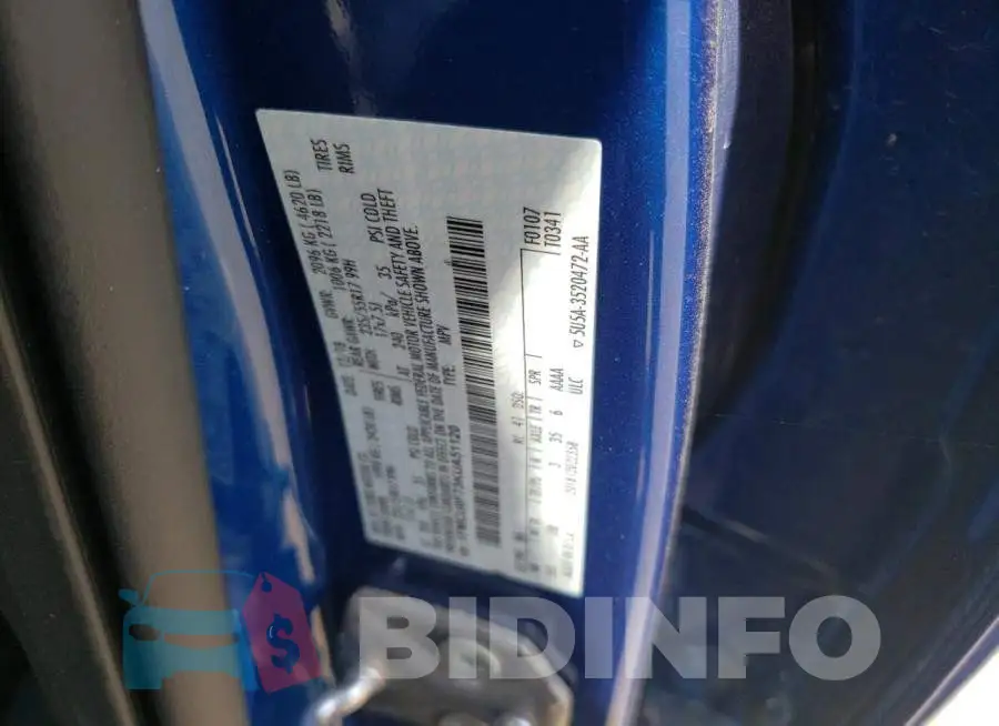 1FMCU0F73KUA51120 Photo# 12