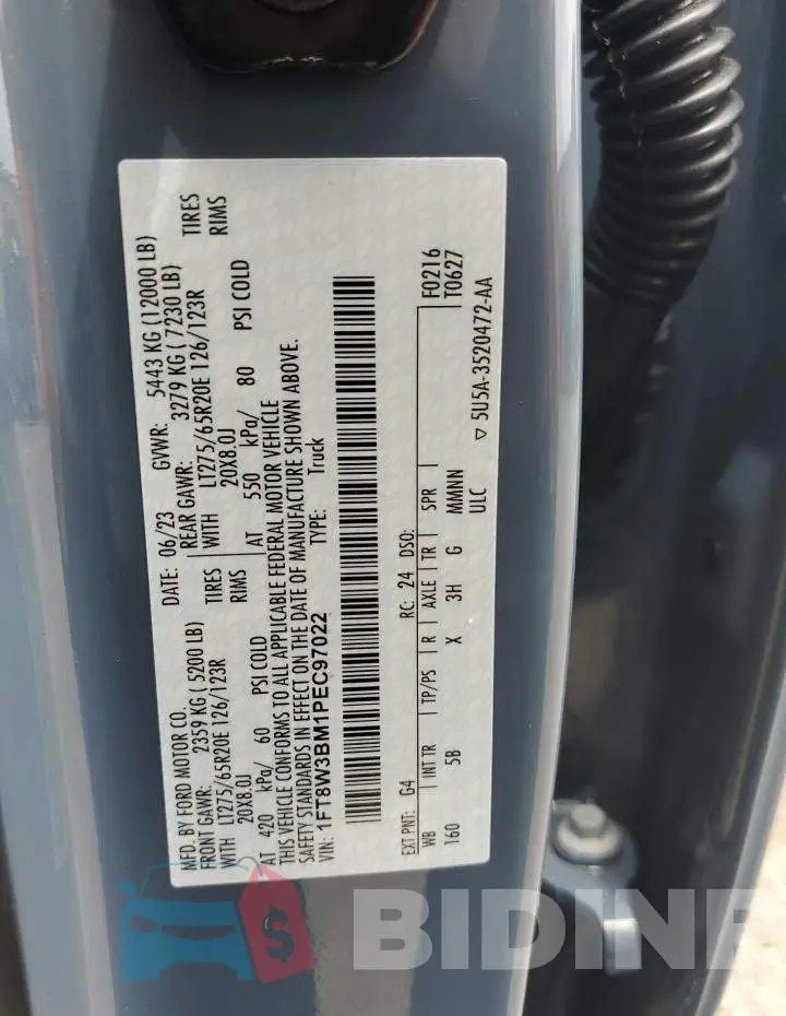 1FT8W3BM1PEC97022 Photo# 13
