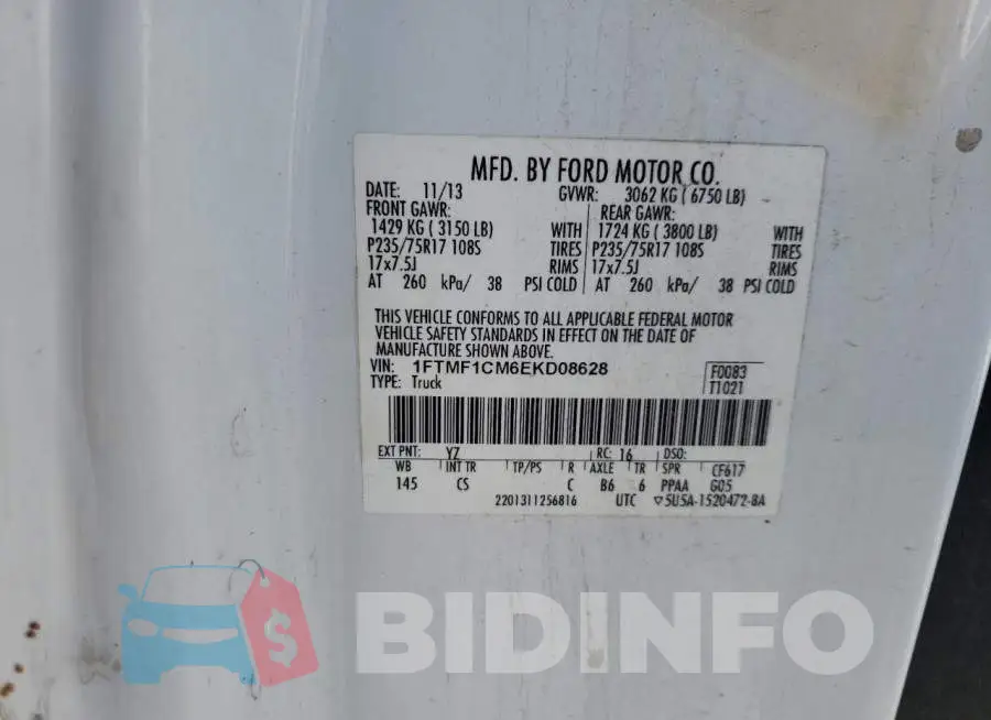1FTMF1CM6EKD08628 Photo# 12
