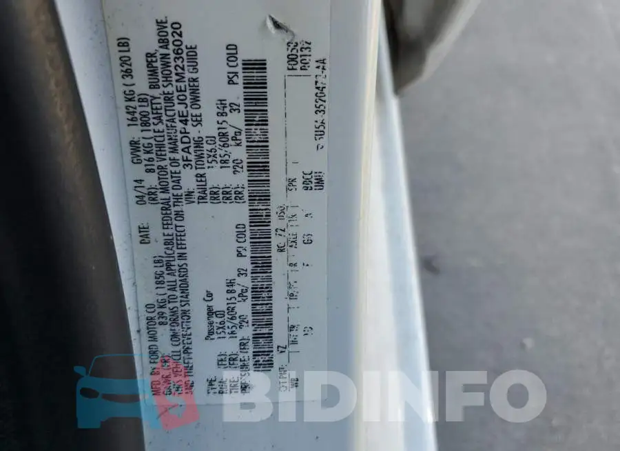 3FADP4EJ0EM236020 Photo# 12