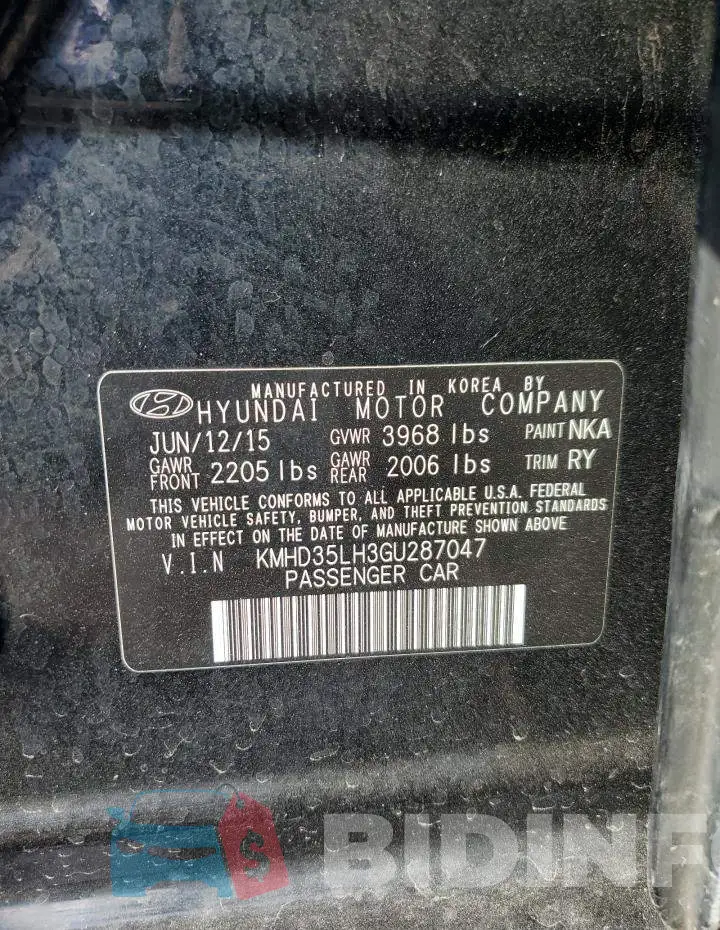 KMHD35LH3GU287047 Photo# 12